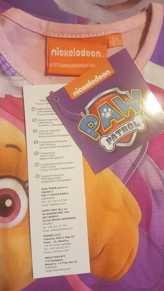 Tricou fete Nickelodeon Paw Patrol